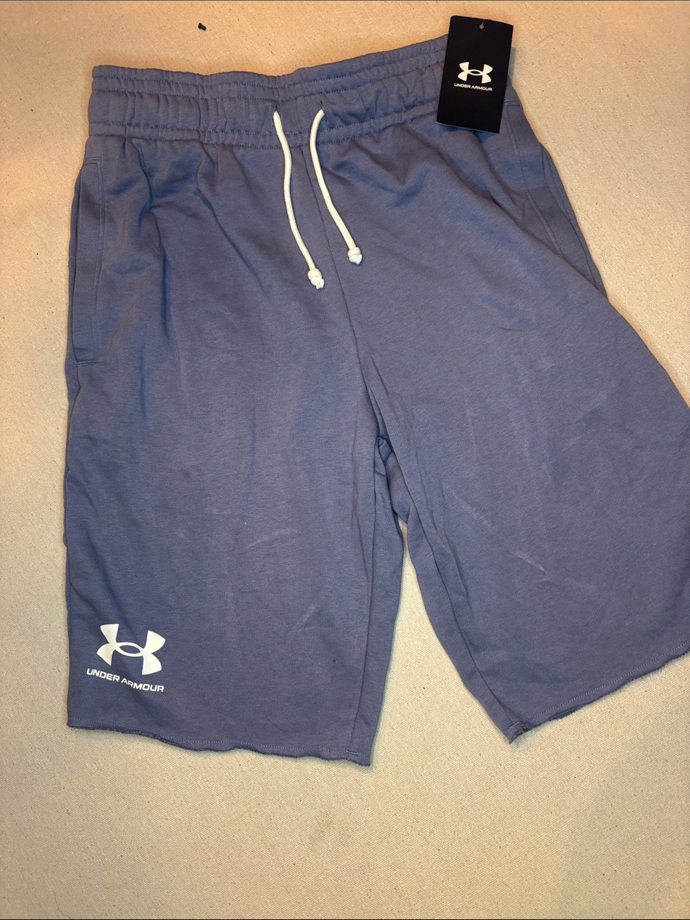 Under Armour Men’s Slate Blue Athletic Drawstring Shorts